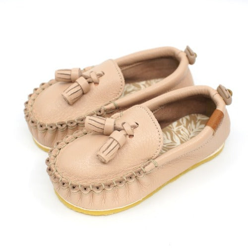 Oello Baby - Pink Beige Toddler Loafers