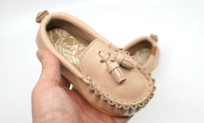 Oello Baby - Pink Beige Toddler Loafers