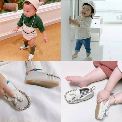 Oello Baby - Cream-Colored Toddler Loafers (130-170)