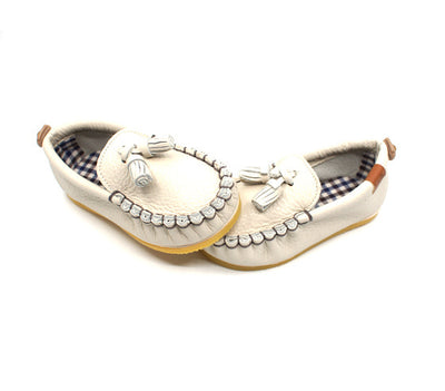 Oello Baby - Cream-Colored Toddler Loafers (130-170)