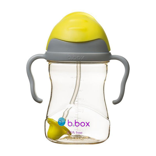b.box NEW Sippy Cup - PPSU - Yellow Grey