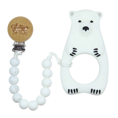 Glitter & Spice Polar Bear Teether