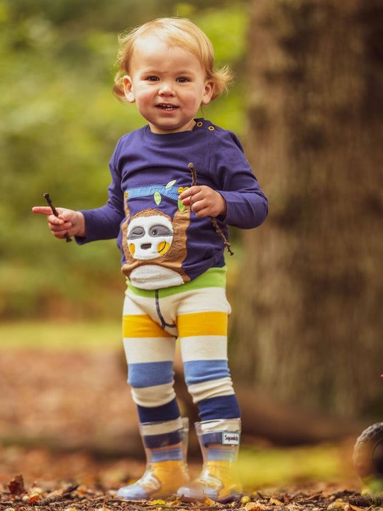 Blade and Rose Silas The Sloth Top 小樹懶全棉彈力嬰兒長袖衫