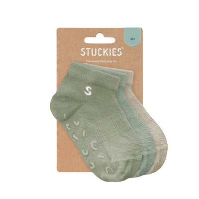 Stuckies 防滑短襪 (3件裝) - Bay