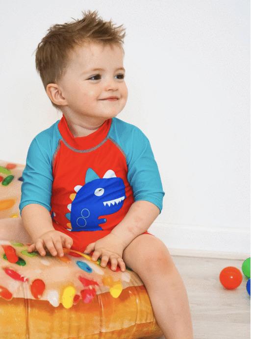 Blade and Rose DINO SWIM TOP 小恐龍上身中袖泳衣