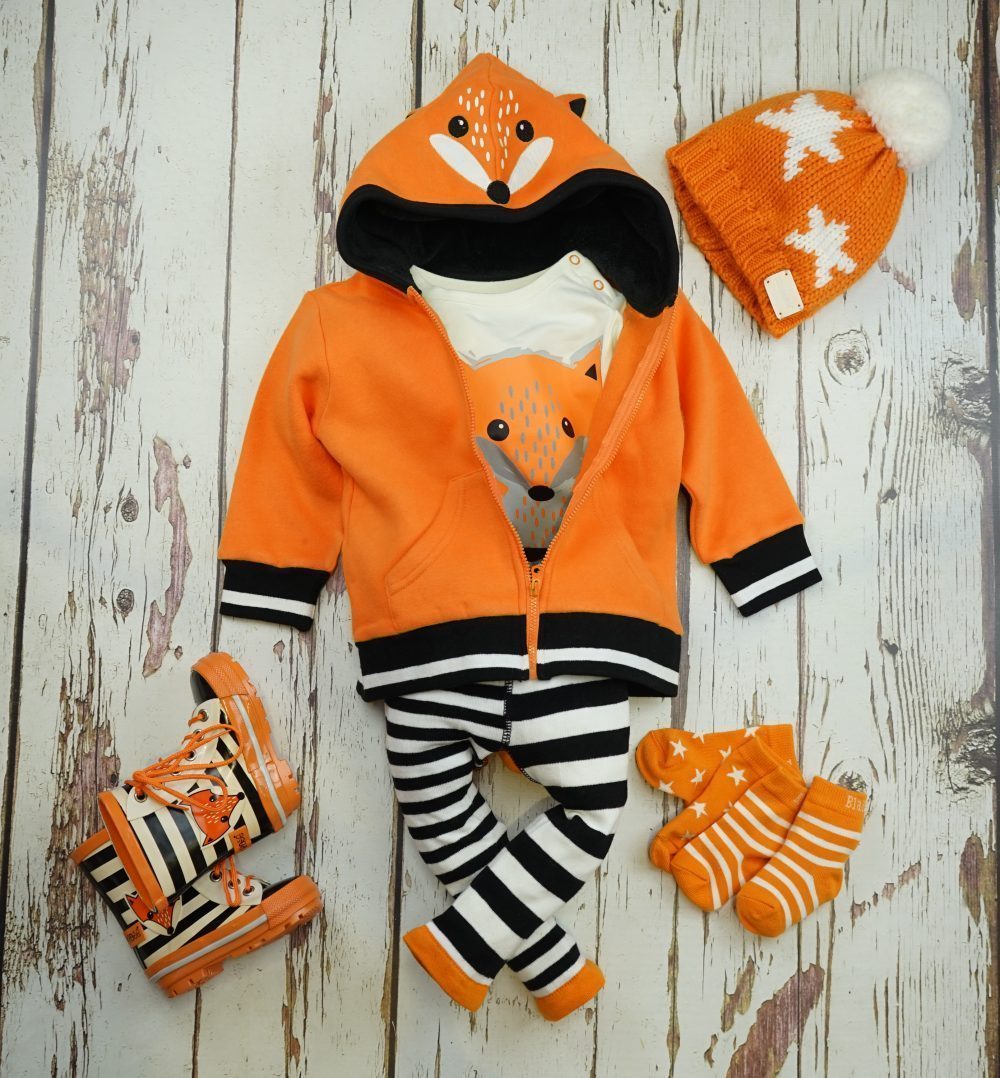 Blade and Rose Fox Hoodies Jacket 橙色狐狸抓毛外套– Shopa Baby