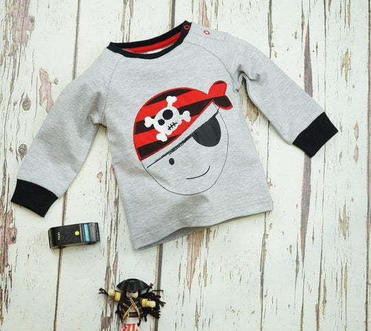 Blade and Rose Pirate Cotton/Spandex Tee 小海盜全棉彈力嬰兒長袖衫