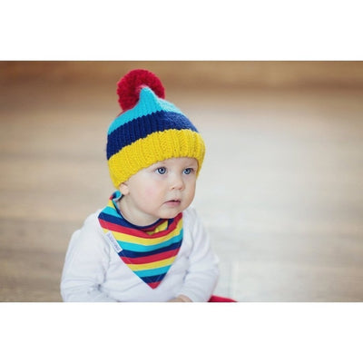 Blade and Rose Red Yellow Chunky Bobble Hats 黃紅嬰兒冷帽-Blade and Rose-shopababy