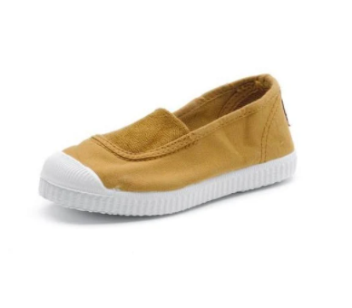 Cienta Elastic Toecap Mustard 芥辣黃丈巾Toecap帆布鞋 (EU22/23/36/38-41)