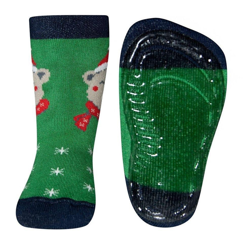 Ewers Christmas Bear Anti Slip Socks 德國聖誕小熊嬰兒防滑襪(4-5y)