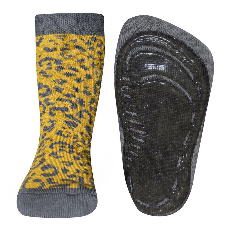 Ewers Leopard Black Anti Slip Socks 德國黑色豹紋嬰兒防滑襪(9-12m/12-18m)