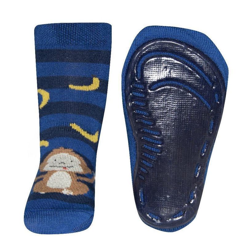 Ewers Monkey Blue Anti Slip Socks (9-12m)