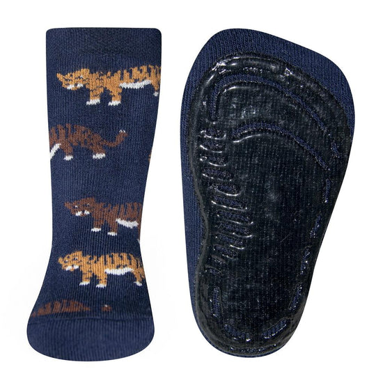 Ewers Tiger Navy Anti Slip Socks 德國藍色小老虎嬰兒防滑襪 (12-18m)