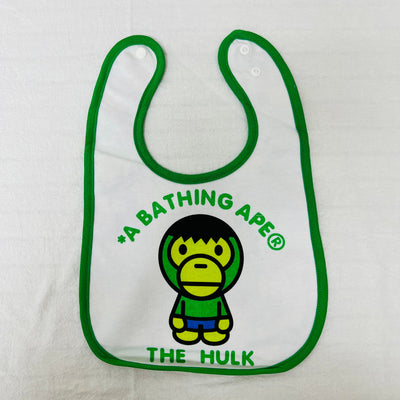 BATHING APE Baby Bib - The Hulk