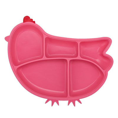 Innobaby Silicone Chicken Plate with Suction 嬰兒叮叮雞雞吸盤 (3個顏色)-Innobaby-shopababy