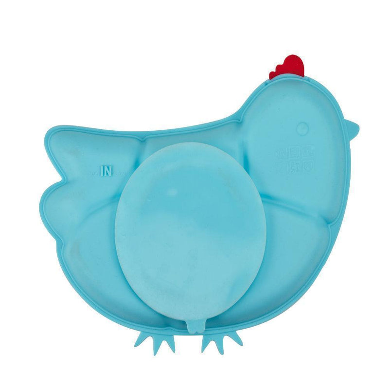 Innobaby Silicone Chicken Plate with Suction 嬰兒叮叮雞雞吸盤 (3個顏色)-Innobaby-shopababy