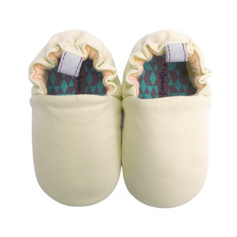 JplusJ Vanilla Organic Baby Shoes 米白有機棉學步鞋