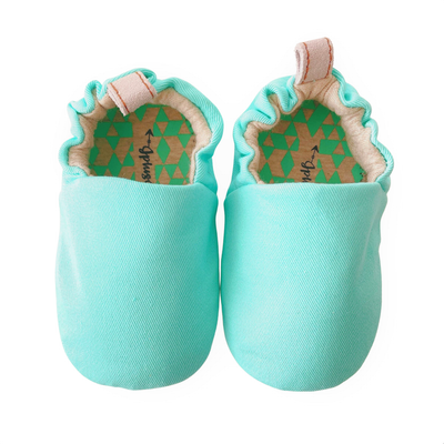 JplusJ Tiffany Blue Organic Baby Shoes 湖水藍有機棉學步鞋