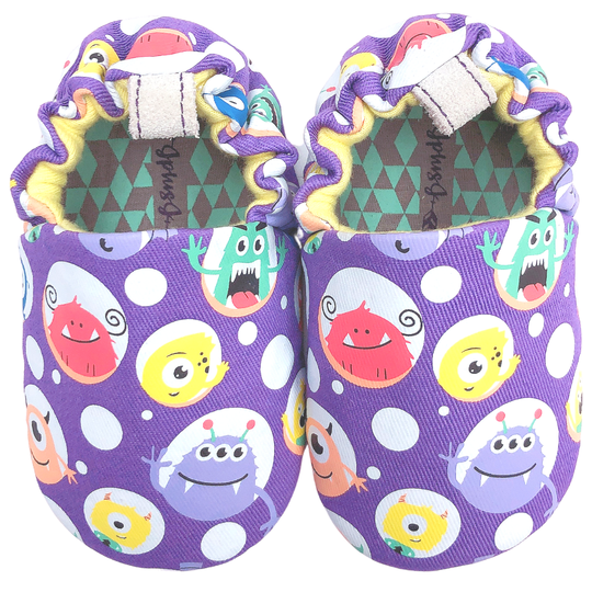 JplusJ Monster Purple Baby Shoes 紫色怪獸學步鞋