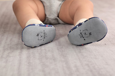 JplusJ Koala Navy Organic Baby Shoes 深藍樹熊有機棉學步鞋