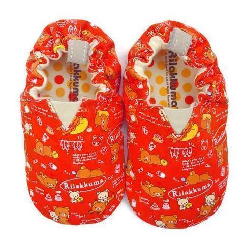 JplusJxRilakkuma Red Relax Baby Shoes 紅色嘆世界鬆弛熊學步鞋(6-12/18-24/24-30m)