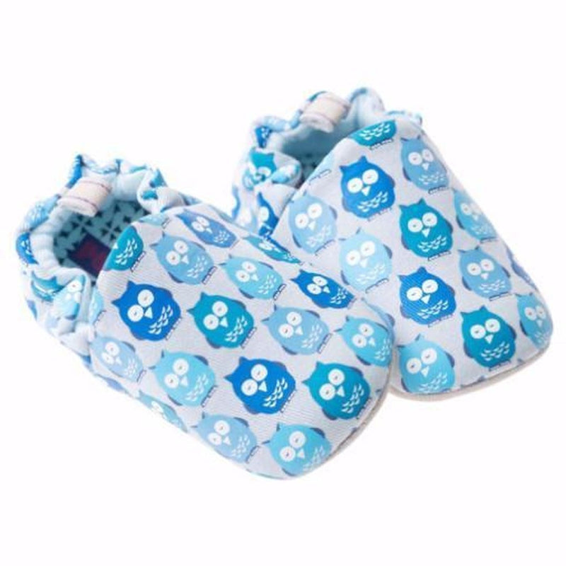Poco Nido Blue Owls Mini Shoes 藍色貓頭鷹嬰兒學步鞋-Poco Nido-shopababy