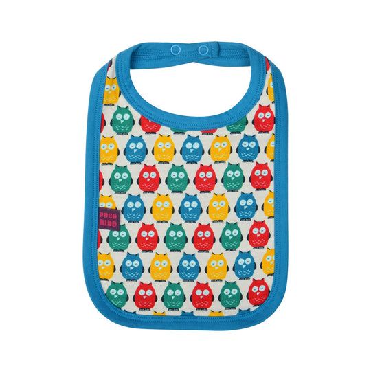 Poco Nido Organic Rainbow Owl Bibs 七彩貓頭鷹有機純棉嬰兒口水巾