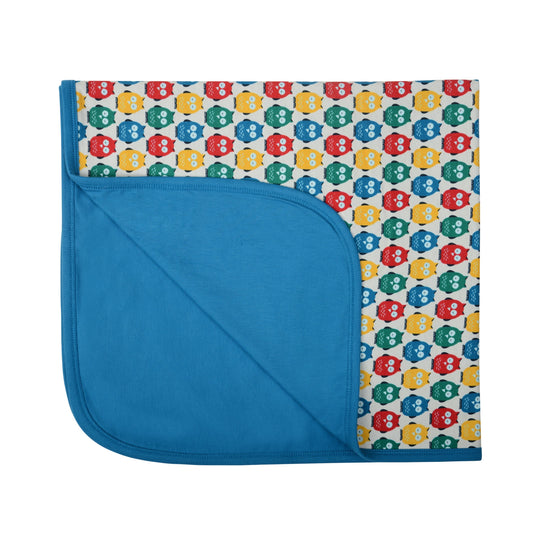 Poco Nido Organic Rainbow Owl Blanket 七彩貓頭鷹有機純棉嬰兒被仔
