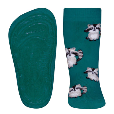 Ewers Raccoon Green ANTI SLIP SOCKS 德國綠色浣熊嬰兒防滑襪(9-12m/12-18m)
