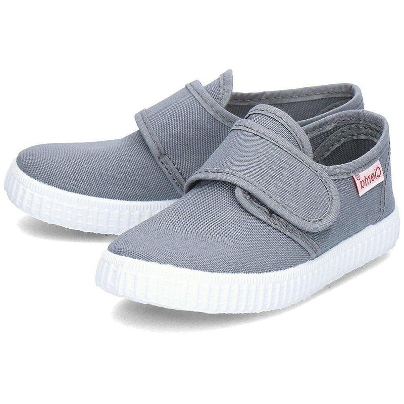 Velcro Grey 灰色魔術貼西班牙帆布鞋(EU29/30/32-34)